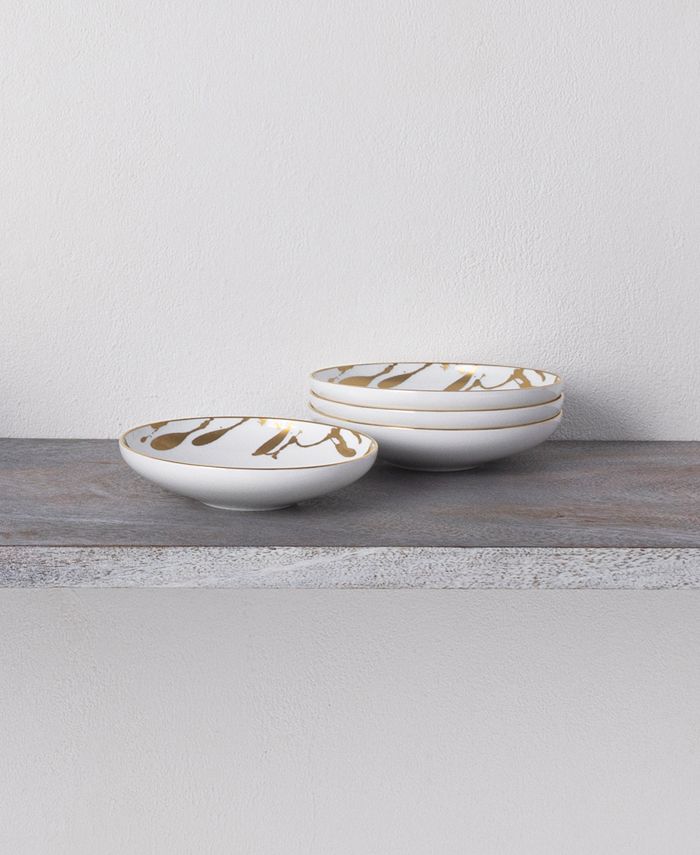 Noritake Raptures Gold Set Of 4 Fruit Bowls, Service For 4 4 Noritake Raptures Gold Set Of 4 Fruit Bowls, Service For 4 - Image 2