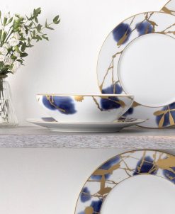 Noritake Jubilant Days Gold Set Of 4 Soup And Cereal Bowl, Service For 4 -VilleroyBoch shop 23524871 fpx