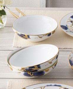 Noritake Jubilant Days Gold Set Of 4 Soup And Cereal Bowl, Service For 4 -VilleroyBoch shop 23524873 fpx