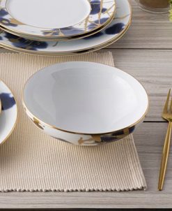 Noritake Jubilant Days Gold Set Of 4 Soup And Cereal Bowl, Service For 4 -VilleroyBoch shop 23524874 fpx