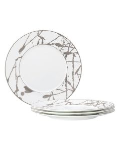 Noritake Raptures Platinum Set Of 4 Salad Plates, Service For 4