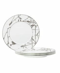 Noritake Raptures Platinum Set Of 4 Salad Plates, Service For 4