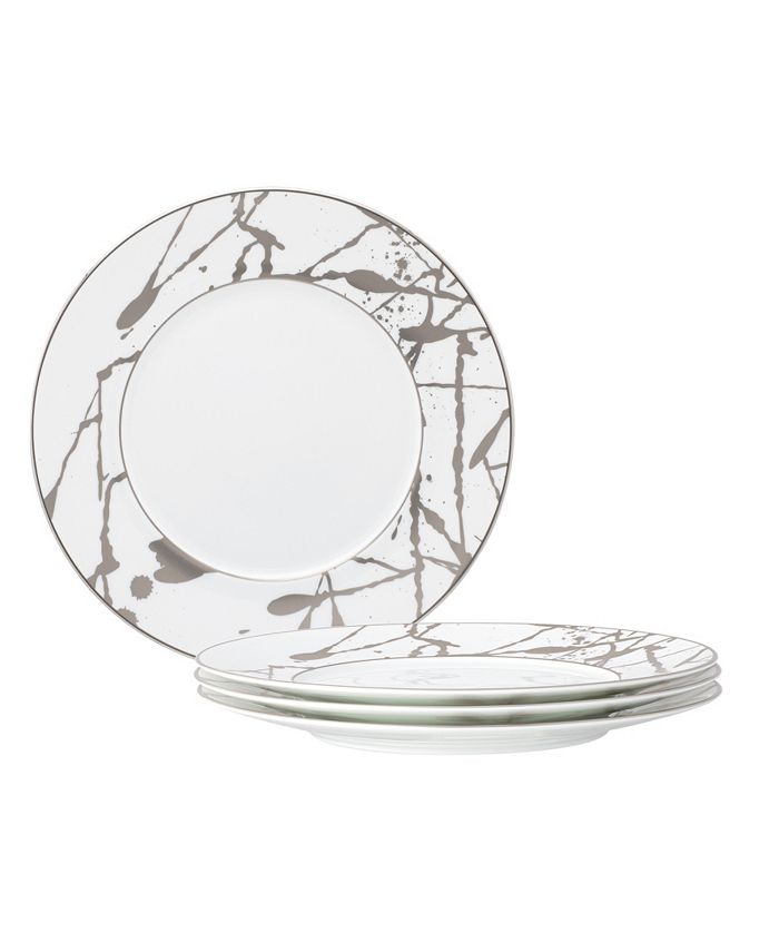 Raptures Platinum Set Of 4 Salad Plates, Service For 4 Noritake Raptures Platinum Set Of 4 Salad Plates, Service For 4 -VilleroyBoch shop