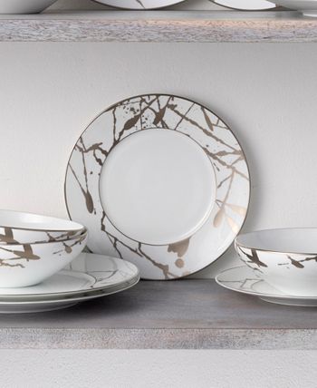 Raptures Platinum Set Of 4 Salad Plates, Service For 4 Noritake Raptures Platinum Set Of 4 Salad Plates, Service For 4 -VilleroyBoch shop