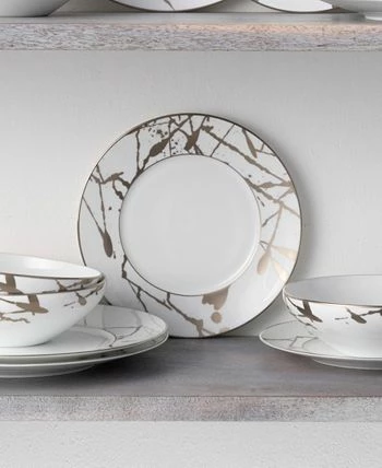 Noritake Raptures Platinum Set Of 4 Salad Plates, Service For 4 - Image 5