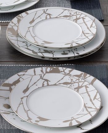 Raptures Platinum Set Of 4 Salad Plates, Service For 4 Noritake Raptures Platinum Set Of 4 Salad Plates, Service For 4 -VilleroyBoch shop