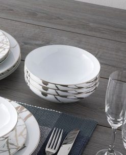 Noritake Raptures Platinum Set Of 4 Cereal Bowls, Service For 4 -VilleroyBoch shop 23524921 fpx