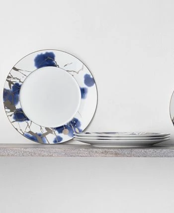 Noritake Jubilant Days Platinum Set Of 4 Dinner Plates, Service For 4 - Image 2
