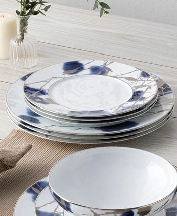 Noritake Jubilant Days Platinum Set Of 4 Dinner Plates, Service For 4 - Image 8
