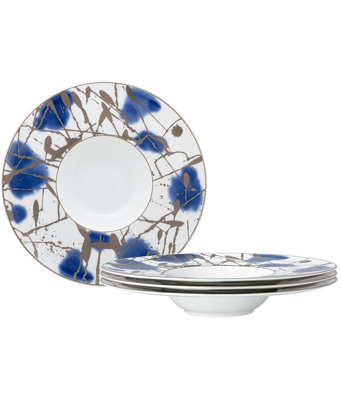 Jubilant Days Platinum Set Of 4 Soup Bowl Wide Rim, Service For 4 Noritake Jubilant Days Platinum Set Of 4 Soup Bowl Wide Rim, Service For 4 -VilleroyBoch shop