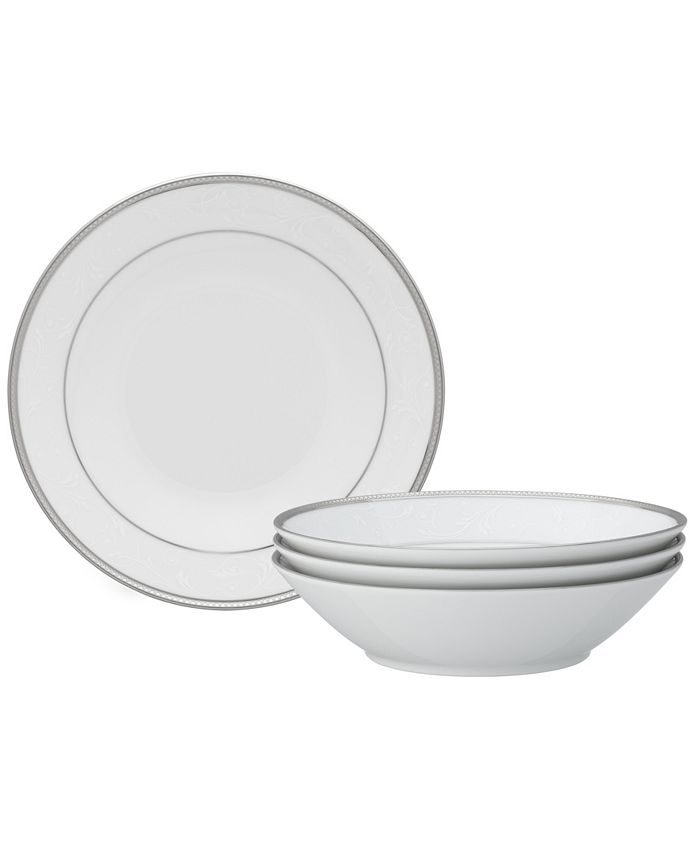 Regina Platinum Set Of 4 Soup Bowls, Service For 4 Noritake Regina Platinum Set Of 4 Soup Bowls, Service For 4 -VilleroyBoch shop