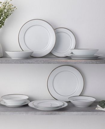 Regina Platinum Set Of 4 Soup Bowls, Service For 4 Noritake Regina Platinum Set Of 4 Soup Bowls, Service For 4 -VilleroyBoch shop