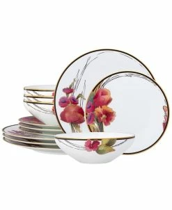 Noritake Alluring Fields 12 Piece Set, Service For 4