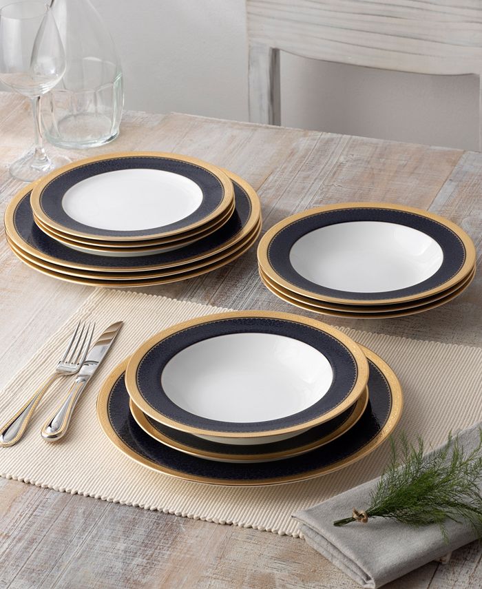 Odessa Cobalt 12 Piece Set, Service For 4 Noritake Odessa Cobalt 12 Piece Set, Service For 4 -VilleroyBoch shop