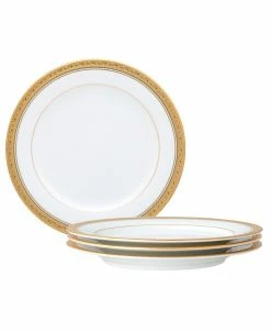 Noritake Crestwood Gold Set Of 4 Salad Plates, Service For 4
