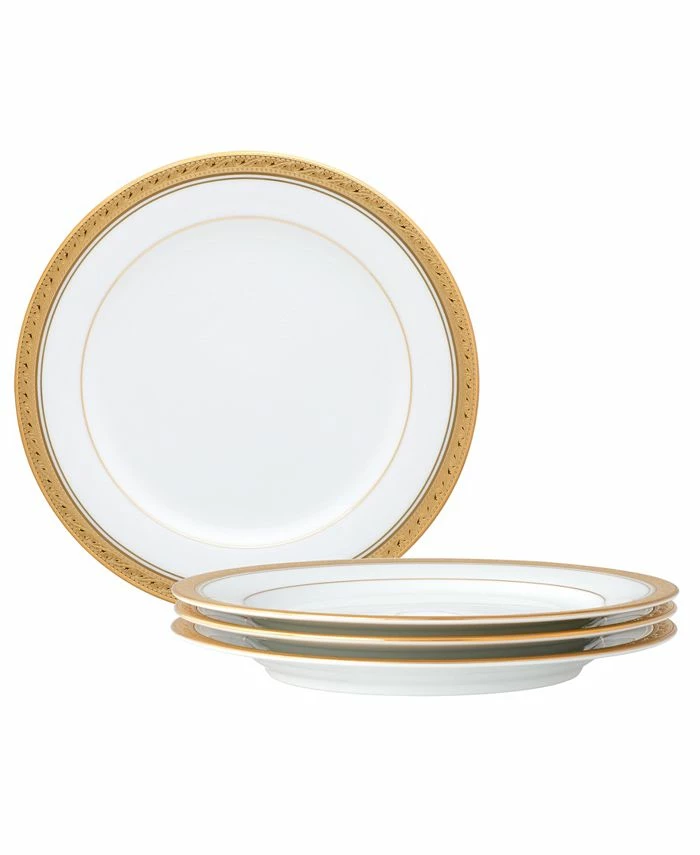 Noritake Crestwood Gold Set Of 4 Salad Plates, Service For 4