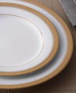 Noritake Crestwood Gold Set Of 4 Dinner Plates, Service For 4 -VilleroyBoch shop 23547901 fpx