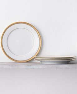 Noritake Crestwood Gold Set Of 4 Dinner Plates, Service For 4 -VilleroyBoch shop 23547902 fpx