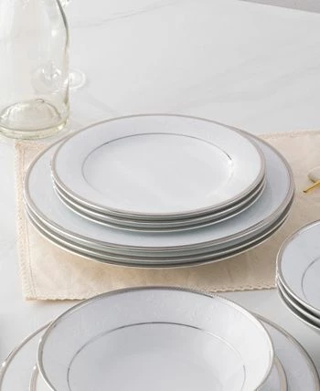 Noritake Regina Platinum Set Of 4 Dinner Plates, Service For 4 - Image 5