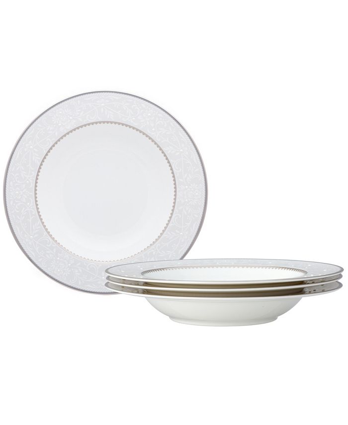 Noritake Brocato Set Of 4 Soup Bowls, Service For 4 3 Noritake Brocato Set Of 4 Soup Bowls, Service For 4