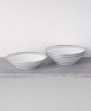 Rochester Platinum Set Of 4 Soup Bowls, Service For 4 Noritake Rochester Platinum Set Of 4 Soup Bowls, Service For 4 -VilleroyBoch shop