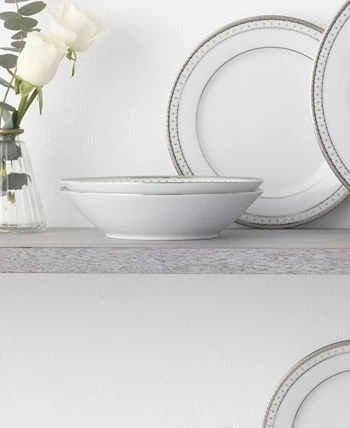 Noritake Rochester Platinum Set Of 4 Soup Bowls, Service For 4 - Image 6