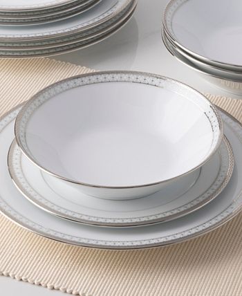 Rochester Platinum Set Of 4 Soup Bowls, Service For 4 Noritake Rochester Platinum Set Of 4 Soup Bowls, Service For 4 -VilleroyBoch shop