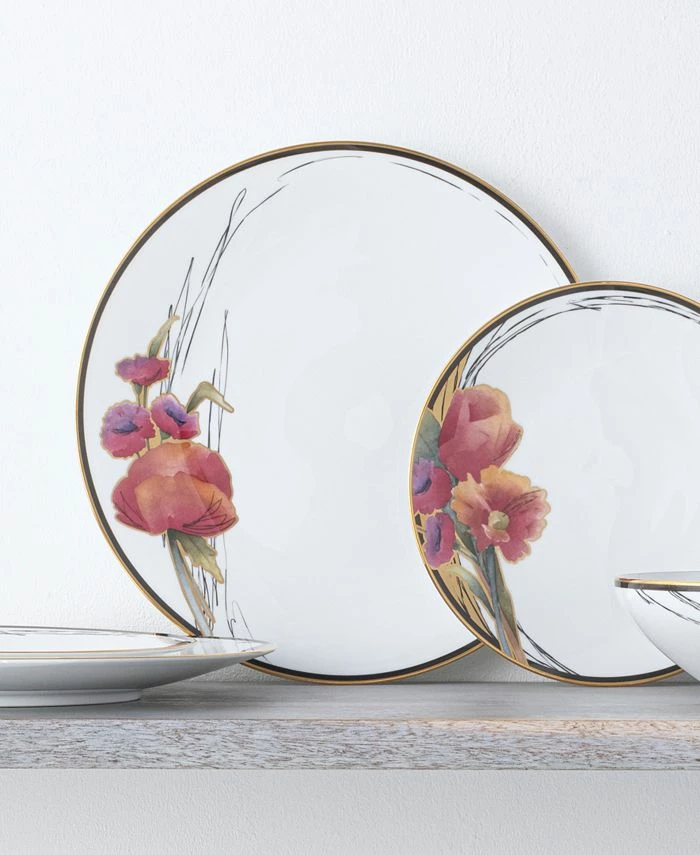 Noritake Alluring Fields Set Of 4 Dinner Plates, Service For 4 - Image 4