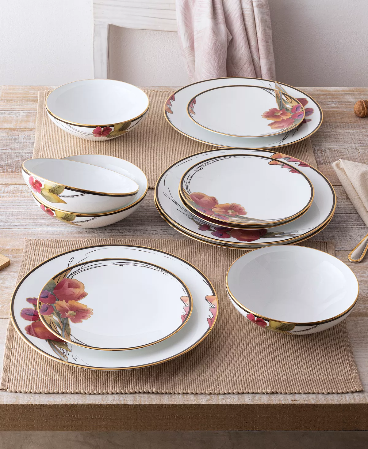 Noritake Alluring Fields Set Of 4 Dinner Plates, Service For 4 - Image 9