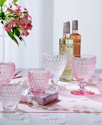 ston Rose Crystal Dessert Bowl/ Champagne Glass, Set Of 4 Villeroy & Boch Ston Rose Crystal Dessert Bowl/ Champagne Glass, Set Of 4 -VilleroyBoch shop