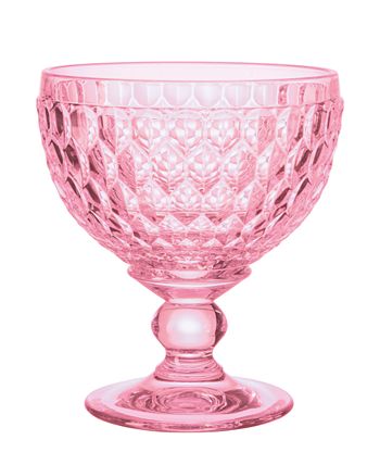 ston Rose Crystal Dessert Bowl/ Champagne Glass, Set Of 4 Villeroy & Boch Ston Rose Crystal Dessert Bowl/ Champagne Glass, Set Of 4 -VilleroyBoch shop