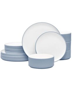Noritake Colortex Stone 12-Pc. Dinnerware Set, Service For 4 -VilleroyBoch shop 23706538 fpx