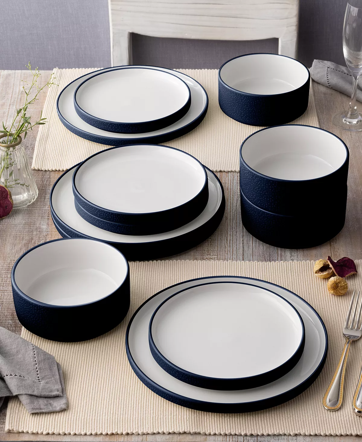 Noritake Colortex Stone 12-Pc. Dinnerware Set, Service For 4 - Image 9