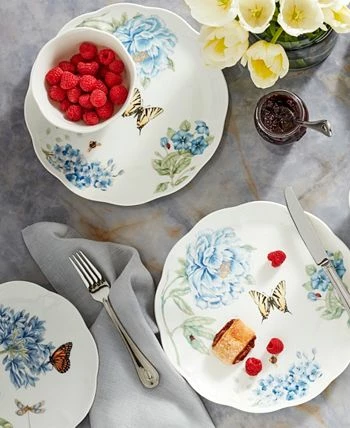 Lenox Dinnerware, Butterfly Meadow Blue 4 Piece Place Setting - Image 8