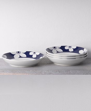 Bluefjord Floral 4 Piece Pasta Bowls Set, Service For 4 Noritake Bluefjord Floral 4 Piece Pasta Bowls Set, Service For 4 -VilleroyBoch shop