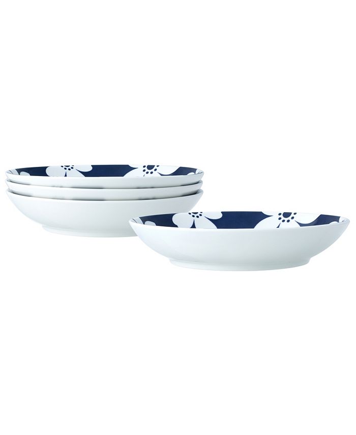 Bluefjord Floral 4 Piece Pasta Bowls Set, Service For 4 Noritake Bluefjord Floral 4 Piece Pasta Bowls Set, Service For 4 -VilleroyBoch shop