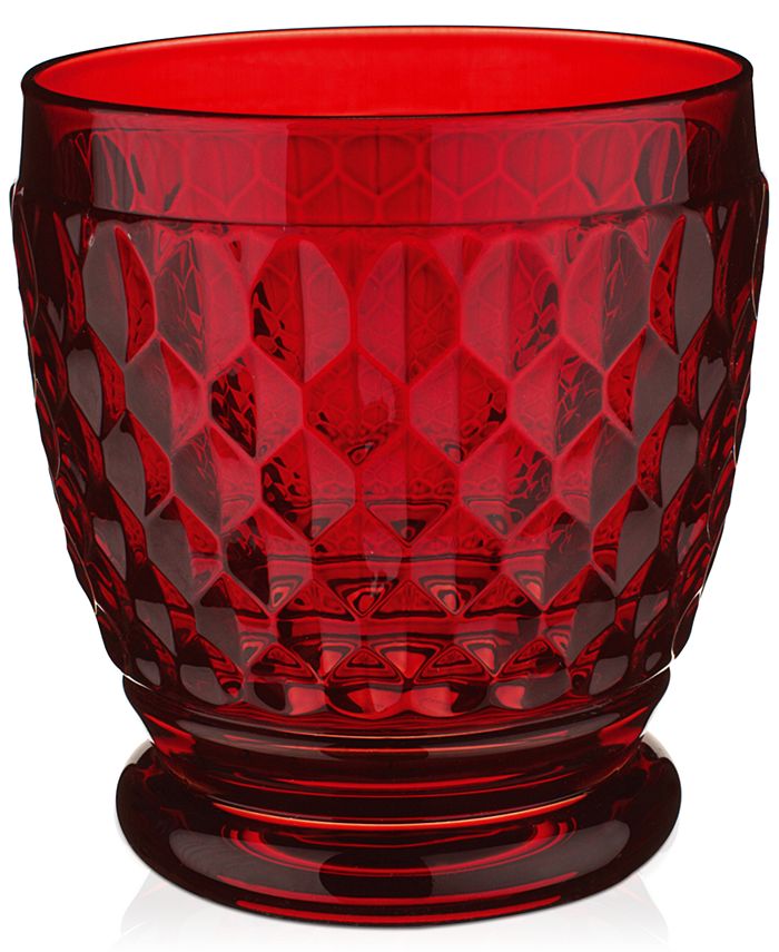 Drinkware, Red Boston Double Old-Fashioned Glass Villeroy & Boch Drinkware, Red Boston Double Old-Fashioned Glass -VilleroyBoch shop
