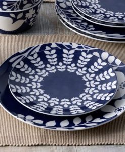 Noritake Bluefjord Floral 4 Piece Coupe Place Setting Set, Service For 1 -VilleroyBoch shop 23906892 fpx