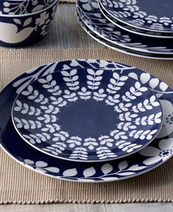Bluefjord Floral 12 Piece Set, Service For 4 Noritake Bluefjord Floral 12 Piece Set, Service For 4 -VilleroyBoch shop