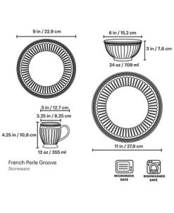 Alternative view of Lenox French Perle Groove 4 Piece Place Setting