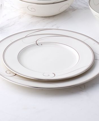 Noritake Platinum Wave Set Of 4 Salad Plates, Service For 4 4 Noritake Platinum Wave Set Of 4 Salad Plates, Service For 4 - Image 2
