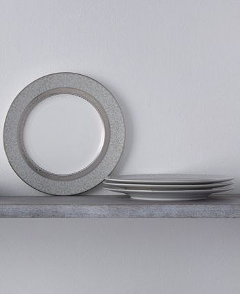 Odessa Platinum Set Of 4 Accent Plates, Service For 4 Noritake Odessa Platinum Set Of 4 Accent Plates, Service For 4 -VilleroyBoch shop