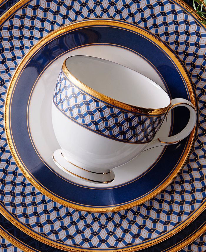 Noritake Blueshire Set Of 4 Saucers, Service For 4 4 Noritake Blueshire Set Of 4 Saucers, Service For 4 - Image 2