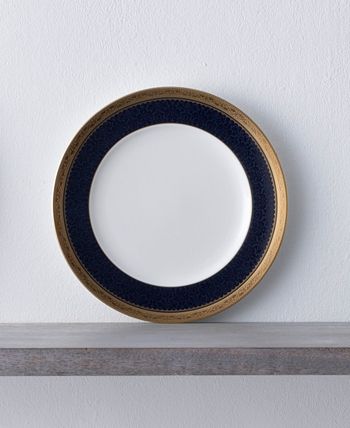 Odessa Cobalt Gold Set Of 4 Salad Plates, Service For 4 Noritake Odessa Cobalt Gold Set Of 4 Salad Plates, Service For 4 -VilleroyBoch shop