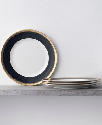 Odessa Cobalt Gold Set Of 4 Dinner Plates, Service For 4 Noritake Odessa Cobalt Gold Set Of 4 Dinner Plates, Service For 4 -VilleroyBoch shop