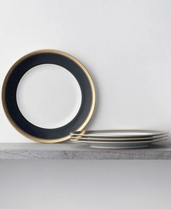 Noritake Odessa Cobalt Gold Set Of 4 Dinner Plates, Service For 4 - Image 2