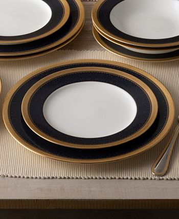 Odessa Cobalt Gold Set Of 4 Dinner Plates, Service For 4 Noritake Odessa Cobalt Gold Set Of 4 Dinner Plates, Service For 4 -VilleroyBoch shop