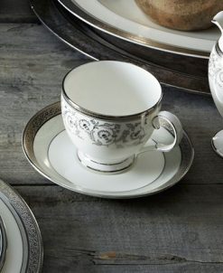 Noritake Summit Platinum Set Of 4 Saucers, Service For 4 -VilleroyBoch shop 24055520 fpx
