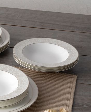 Noritake Montvale Platinum Set Of 4 Soup Bowls, Service For 4 8 Noritake Montvale Platinum Set Of 4 Soup Bowls, Service For 4 - Image 6