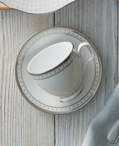 Noritake Rochester Platinum Set Of 4 Saucers, Service For 4 4 Noritake Rochester Platinum Set Of 4 Saucers, Service For 4 -VilleroyBoch shop 24055544 fpx